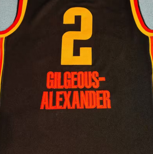 Shai Gilgeous-Alexander Black 2024/25 City Edition最高品質ステッチナショナルバスケットボールジャージーを出荷する準備ができています - Product Image 1