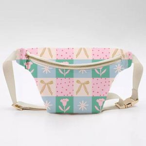 กระเป๋าคาดเอวไนลอนพิมพ์ลายตามสั่ง Keymay รุ่นจัมโบ้ สายยาว สำหรับกิจกรรมกลางแจ้ง กีฬา ผู้หญิง ซิปกันน้ำ สะพายข้าง - Product Image 2