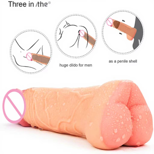 Jouet sexuel XLN 2-en-1 en TPE souple pour couples gays et lesbiennes, célèbre Godemiché anal, avec fonction d'exercice de <span class=keywords><strong>film</strong></span> inversé, Taille XL - Product Image 4