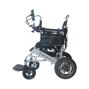 Fauteuil roulant électrique portable de réadaptation KSM-601MR, moteur puissant de 500 W, design inclinable manuel, siège avec coussin en silicone - Product Image 4