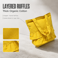 Sac fourre-tout réutilisable en toile de coton personnalisé de taille moyenne avec bandoulière et logo sur mesure