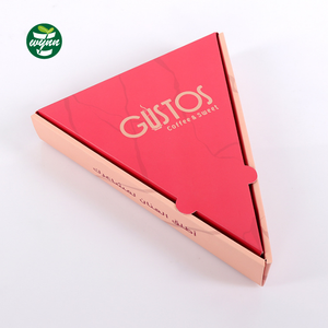 Scatola d'imballaggio di stampa della scatola di consegna della fetta della <span class=keywords><strong>Pizza</strong></span> del cono del Mini triangolo separato all'ingrosso per <span class=keywords><strong>Pizza</strong></span> - Product Image 2