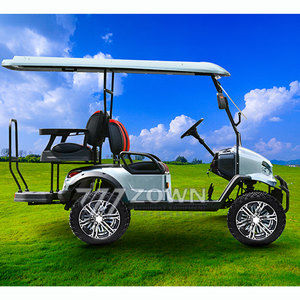 Dijual kereta golf 4 penumpang lift mewah desain baru mobil klub elektrik 4 roda - Product Image 2