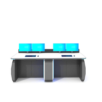 Table ergonomique Kehua Fuwei Console centrale de sécurité Mobilier de salle de contrôle industriel Console de salle de surveillance