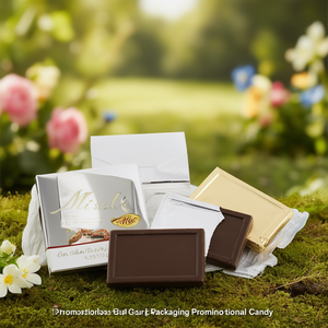 Barra de Chocolate de Marca Blanca, Dorada y Plateada, Italia, Dulce Promocional AL133 - Product Image 3