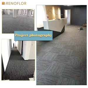 Azulejos cuadrados de oficina comercial de polipropileno con patrón impreso en 3D personalizado con respaldo de PVC - Product Image 5