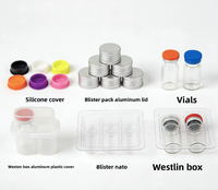 Boîte de rangement en plastique transparent PP rectangulaire pour flacons de vaccin de 3 à 20 ml, personnalisable en gros, pour petits flacons, étui pour peptides, Guangdong