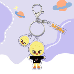 Llavero Colgante Acrílico de Dibujos Animados de Doble Cara Accesorios DIY Periférico de Ídolo KPOP <span class=keywords><strong>Stray</strong></span> Kids SK ZOO para Fan Amante del Anime - Product Image 4