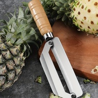 Couteau à éplucher la canne à sucre, éplucheur de fruits, éplucheur d'ananas, couteau à canne, couteau à éplucher les fruits multifonctionnel pour la cuisine