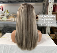 Peluca de Cabello Humano Remy a Buen Precio, Peluca de Encaje HD con Puntas Completas, Extensiones de Cabello Humano Real para Negocios de Peluquería