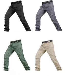 Pantalones deportivos informales de verano para hombre, cintura alta, ajuste holgado, cordón, cien estilos, Material de poliéster de seda helada, drapeado recto - Product Image 3