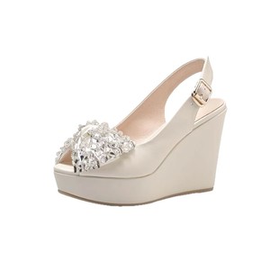 Women Summer Wedge Sandals New Rhinestone Platform Elegant Thick Sole Bow Roman Sandals - Product Image 5