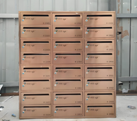 Vente en gros Zhejiang Boîte aux lettres multiple autoportante en métal Appartements/Poste/Bureau Boîte aux lettres Verrouillage Boîte aux lettres commerciale à vendre