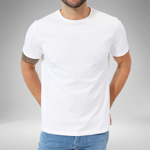 T-shirt en coton Pima de haute qualité pour hommes, couleur unie 100% coton Supima fabriqué au Bangladesh - Product Image 3