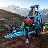 MIKTON MKD-150 Max. 180m Foreuse mobile diesel sur roues pour puits d'eau, hydraulique, certifiée CE, avec pompe et moteur pour forage