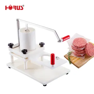 Horus HR-110 Hoge Kwaliteit Food-Grade Rvs Pe Materiaal 1 Gaten Afgeronde Hamburger Vormmachine