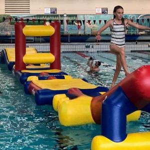 Parc aquatique gonflable sur mesure de grande taille |   Parcours d'obstacles flottants pour le team building <span class=keywords><strong>scolaire</strong></span> et les jeux de piscine pour enfants - Product Image 2