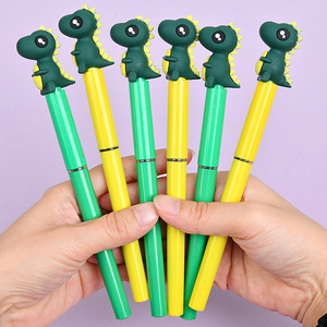Stylo à bille rechargeable en gros, à séchage rapide, motif dessin animé créatif, stylo roller mignon dinosaure pour étudiants, stylo de signature - Product Image 3