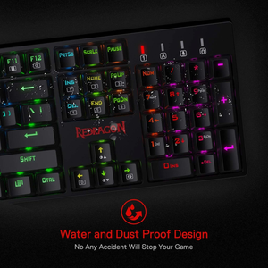 <span class=keywords><strong>Redragon</strong></span> K582 RGB Teclado mecánico para juegos Teclas ABS de doble disparo Interruptor rojo lineal 104 teclas Teclado mecánico para juegos - Product Image 5