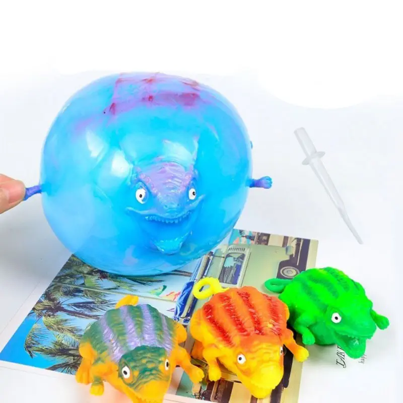 最新のTPRスタイルの恐竜スクイーズおもちゃインフレータブル動物のおもちゃスクイーズソフトボールバルーンかわいい面白い子供のおもちゃギフト
