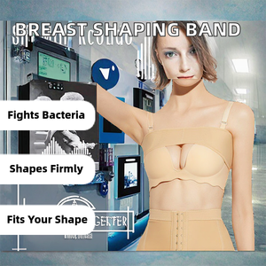 Fascia di Compressione Post-Liposuzione del Seno, Top Antibatterico in Spandex/Nylon per Modellamento del Seno e Fissaggio Impianti, Personalizzabile - Product Image 2