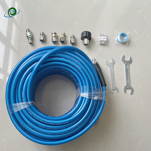 Kit de Boquilla Rotatoria para Limpieza de Alcantarillado de 1/4"NPT para <span class=keywords><strong>Lavadora</strong></span> a Presión de 5800 PSI, <span class=keywords><strong>Manguera</strong></span> de 30M con Boquilla Rotatoria para Desatascar Drenajes - Product Image 1