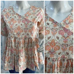 Westurn <b>Women</b> Garments and Dress Long Indian Kurti <b>Kurta</b> Hand Block Short <b>Kurta</b> Kurtis for <b>Women</b> in India - Product Image 2