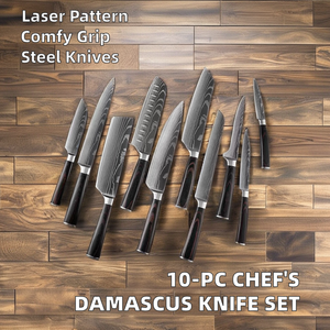 Ensemble de <span class=keywords><strong>couteaux</strong></span> de <span class=keywords><strong>chef</strong></span> 10 pièces de haute qualité avec des <span class=keywords><strong>couteaux</strong></span> japonais en acier inoxydable de haute technologie pour <span class=keywords><strong>les</strong></span> bouchers en boîte-cadeau - Product Image 5