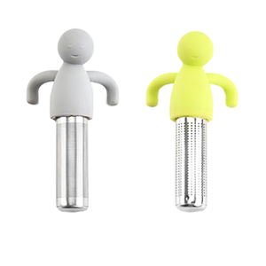 Chất lượng cao bằng thép không gỉ bộ lọc trà với Silicone xử lý xách tay nhà máy bán buôn - Product Image 1