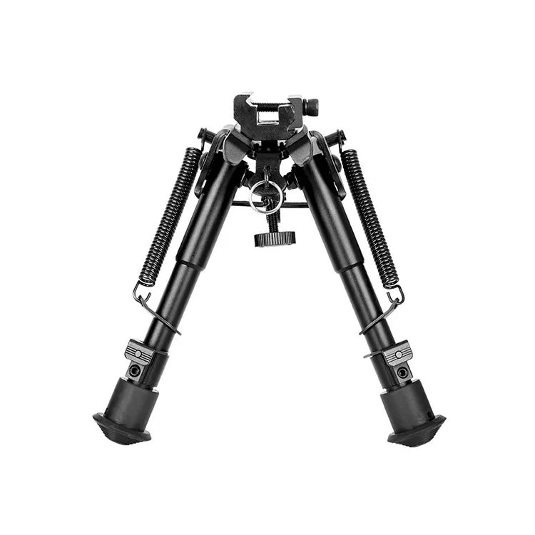 Nieuwe Productideeën Grensoverschrijdende Outdoor 6 "-9" Vlinderblad Ondersteuning Metalen Tactische Bipod Met Lage Prijs