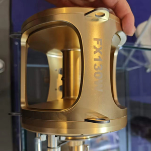 Moulinets de pêche robustes 2 vitesses 130W entièrement métalliques pour eau salée, pêche au thon en mer - Product Image 1