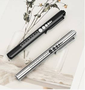 AL senter medis USB perawat lampu pena dengan pengukur murid penggaris hangat lampu kuning lampu LED pena ujian perawatan - Product Image 6