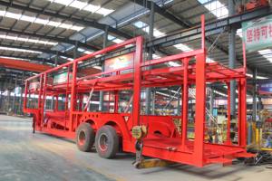 Çin 2 akslar 2 güverte araba taşıyıcı kamyon römorku 16M 8 adet araç taşıyıcı yarı römorklar SUV Jeep taşıma yarı römorklar - Product Image 5