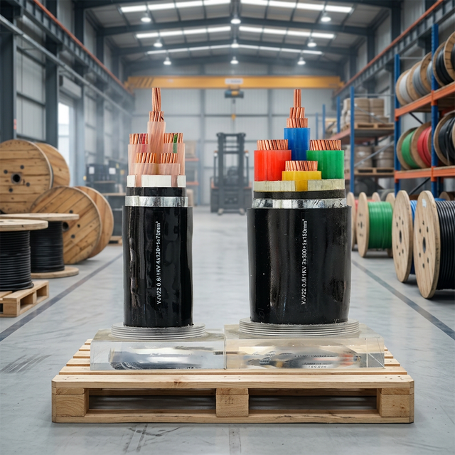 0.8/1kV YJV22 Fire Resistant Power Cable XLPE Insulated PVC Sheath for Building Wiring