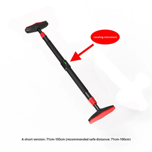 Barra de dominadas de acero ajustable y bloqueable CZFIT para interiores, barra horizontal de montaje en pared sin taladrar con indicador de nivel para gimnasio en casa - Product Image 2