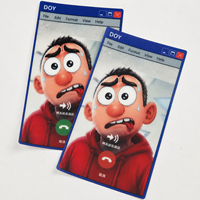 Parquets de vêtements en TPU doux, Logo de dessin animé personnalisé, patchs lenticulaires 3d pour vêtements, vente en gros
