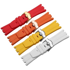 Bracelet de montre en caoutchouc et silicone pour bracelet Audemars <span class=keywords><strong>Piguet</strong></span> Vente en gros Multi Pure Color 27mm 28mm 30mm - Product Image 4
