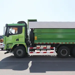 Delong-camión de basura usado, camión pesado Shaanxi, motor Weichai, transmisión rápida, 6x4, 400 Hp, X3000