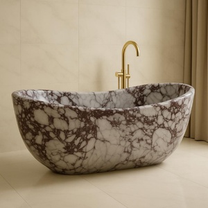 PerfectStone - Piedra de Mármol Natural Calacatta Violet Viola de Diseño Moderno y Lujo para la Construcción de Villas y Hoteles - Product Image 5