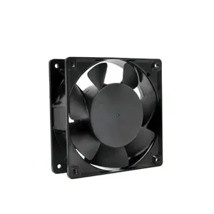 Ventilador do sol cooler 12038 cfm alto poderoso, ar grande, sem escova, preto, 12v, 48v, ventilador de fluxo axial, ventilador de refrigeração