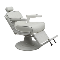 Fauteuil de barbier rétro inclinable avec rotation à 360 degrés pour salon de coiffure, salon de beauté, spa