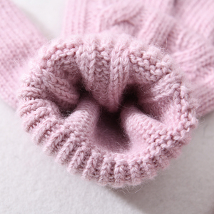 Gants d'hiver cinq doigts en laine mérinos personnalisés pour femmes – Cachemire et laine confortables, taille unique élastique - Product Image 6