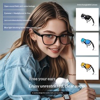 Nouvelles Lunettes Intelligentes GM 2026 Anti-Lumière Bleue avec Musique et Appels, Contrôle Tactile Magnétique, Monture PC Anti-UV GS05