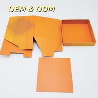 Boîte d'emballage pliable personnalisée, boîte en carton plate pour cosmétiques, électronique et emballages cadeaux