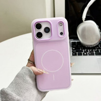 Casing Jelly Magnetik Dua Warna 2-in-1 untuk iPhone 17 Pro Max, 16 Pro, 15, Anti Benturan