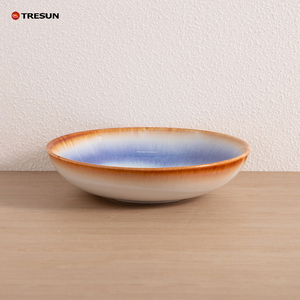 Luxury Ceramic 16-Piece Customized Color Reactive Glaze OEM/ODM <b>Stoneware</b> <b>Dinnerware</b> <b>Set</b> Eco-Friendly Durable American Style - Product Image 3