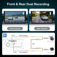 Autoradio Android universel 9 pouces 8+256 Go Carplay Android Auto Lecteur multimédia intelligent pour voiture avec écran tactile