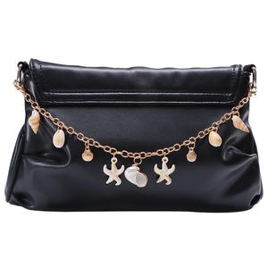 Cadena para bolso con diseño de estrellas de mar y conchas, correa decorativa de metal, accesorio para bolso de mujer, estilo plegable con patrón de vida marina - Product Image 5