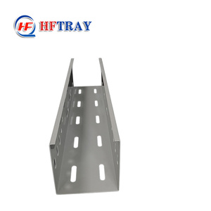 Bandeja portacables de acero HFTRAY de 50 mm con riel lateral sólido. Bandeja portacables perforada para instalación. - Product Image 3