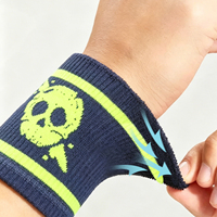 Bandeau de basket-ball sportif en coton personnalisé bracelet orthèse de poignet de sport logo personnalisé accessoires de fitness bandeau de sueur